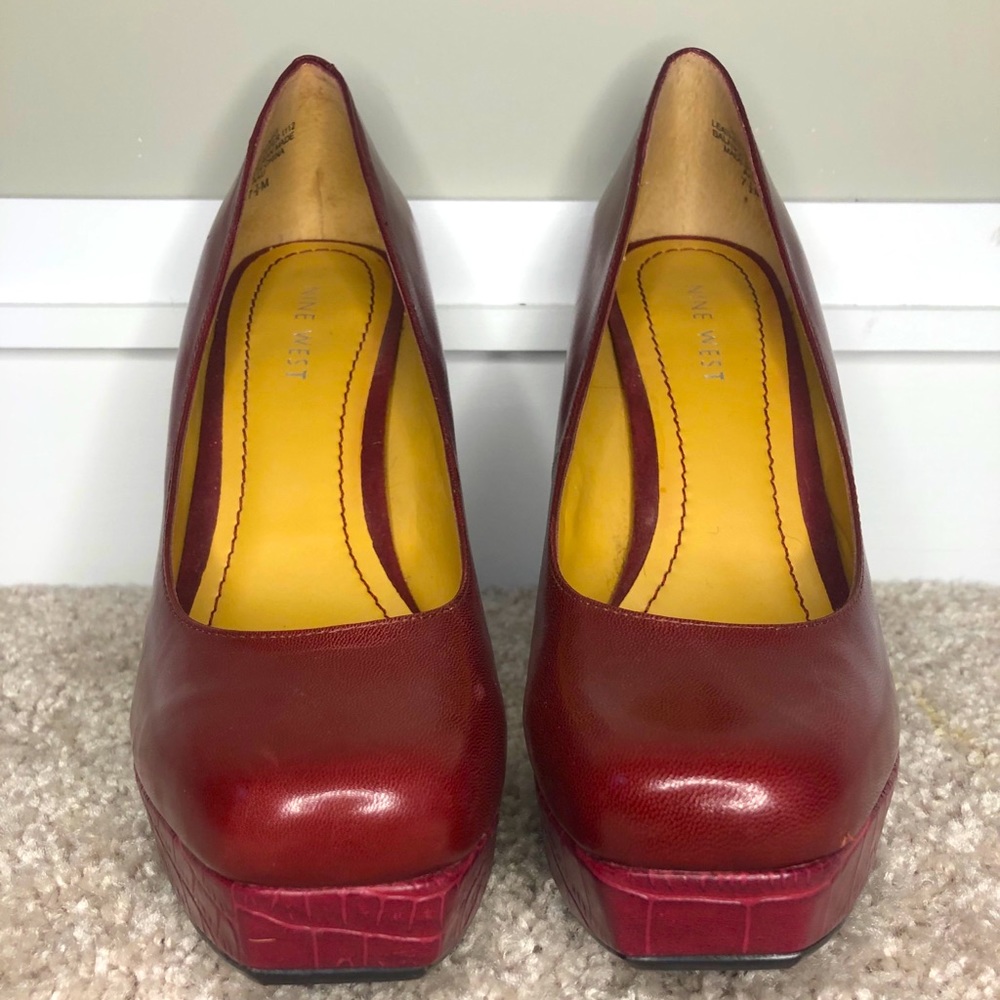 Nine West Heleneo Red Heels size 7.5
